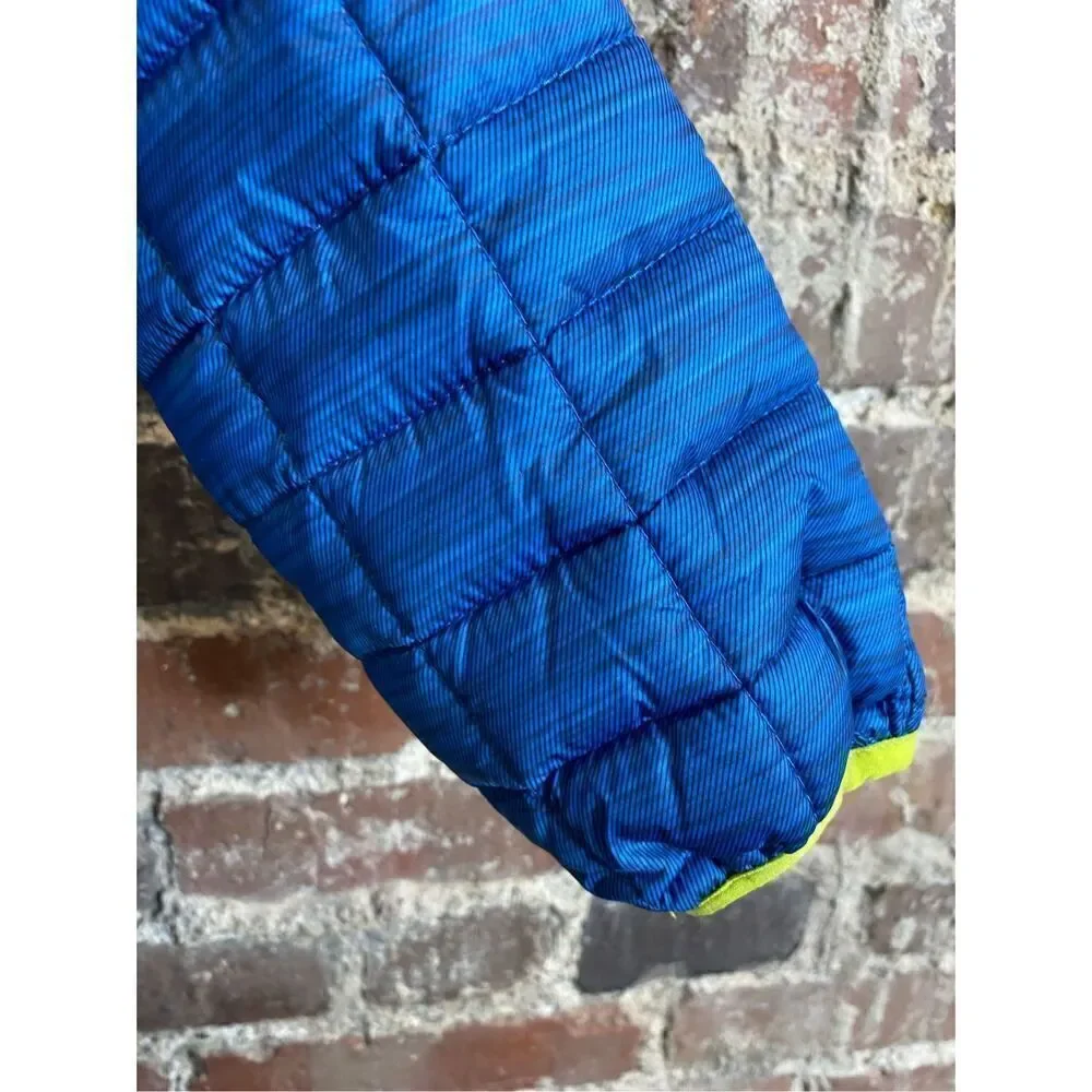 SNOZU Blue\Green Baby Puffer Snowsuit Faux Fur Insulated Polyester Baby Size 18